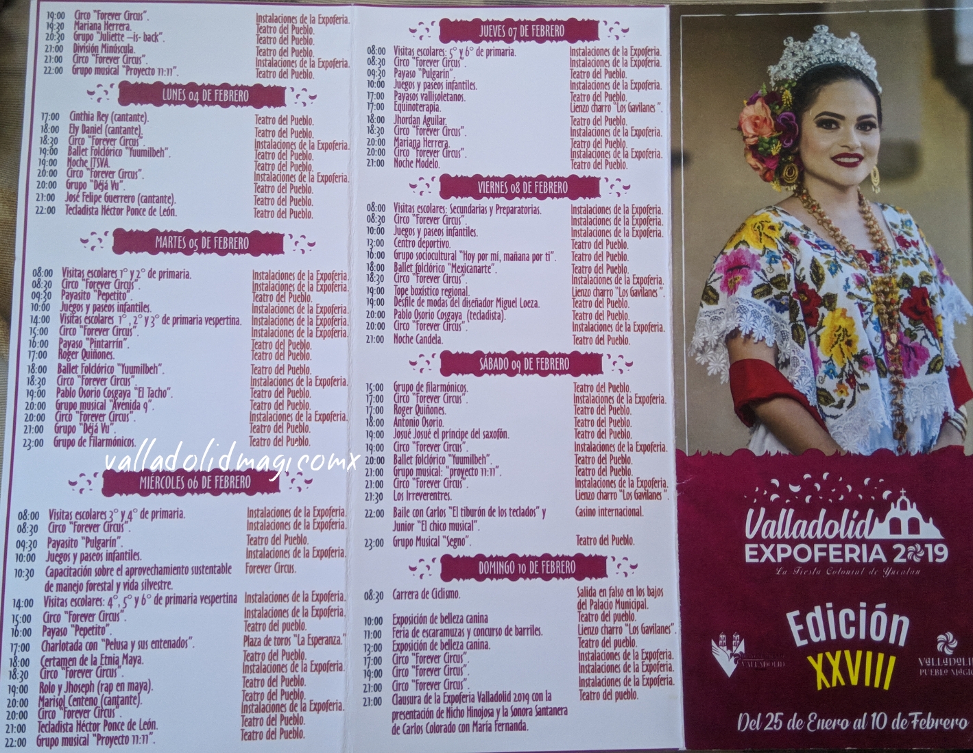 Programa de la Expoferia Valladolid 2019
