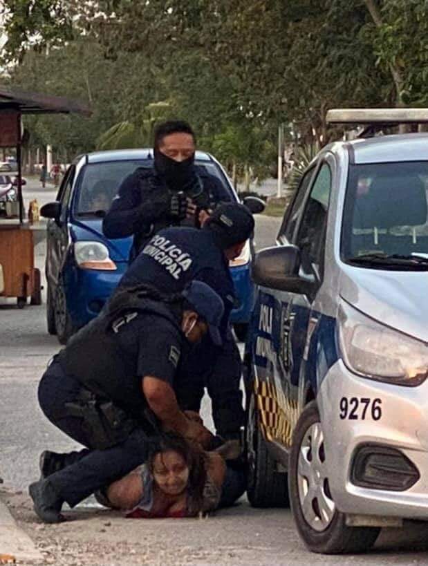 Policías de Tulum matan a mujer al detenerla con brutalidad