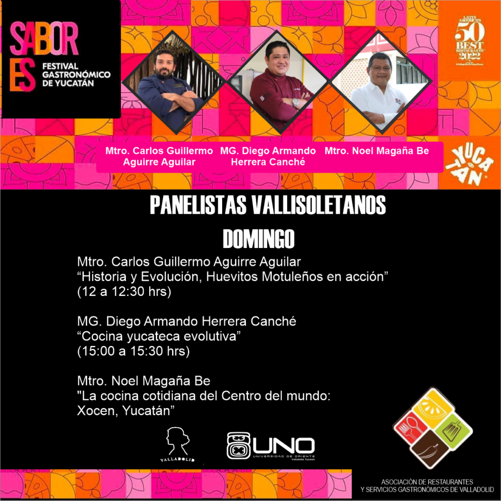 Panelistas vallisoletanos en el festival Sabores de Yucatán