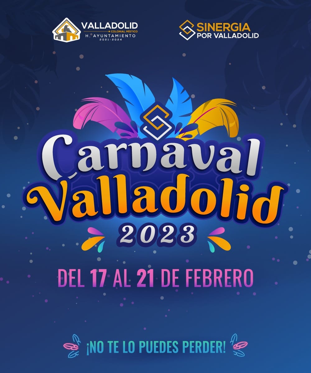 Programa del carnaval de Valladolid con un variado repertorio musical.
